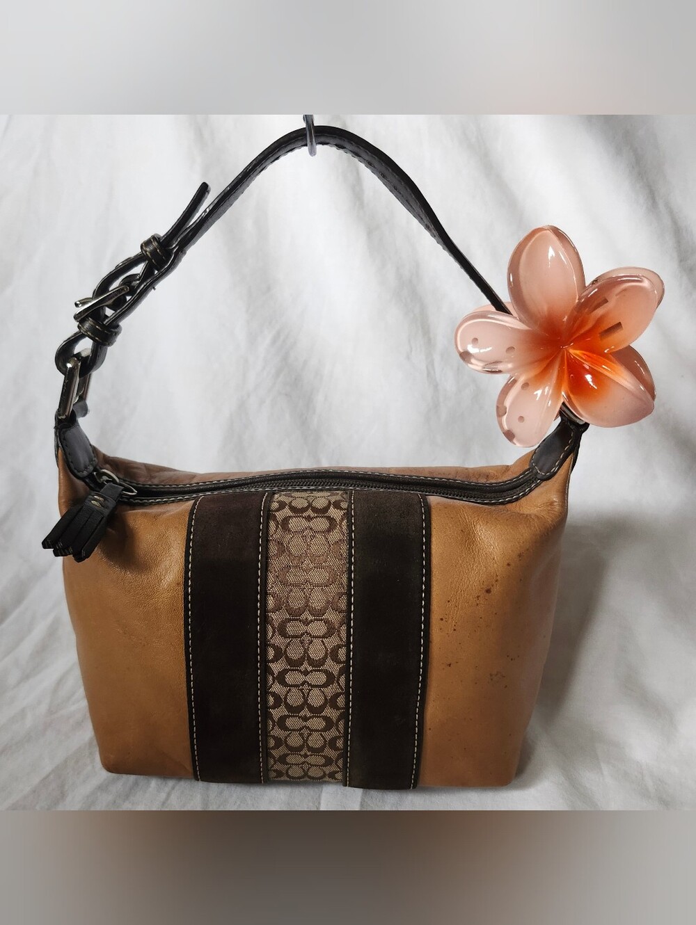Vintage Coach Mini Demi Patchwork Pouch